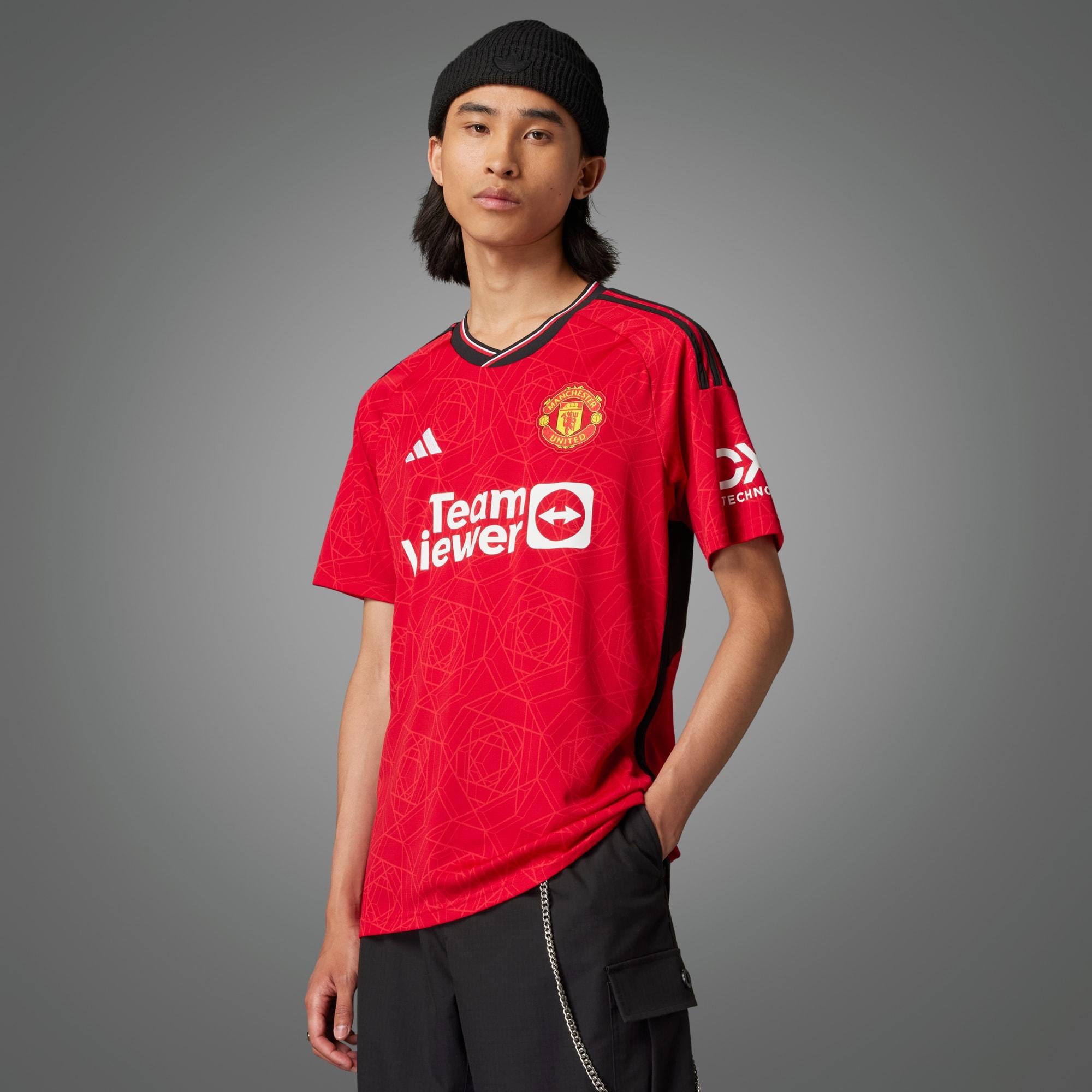 adidas Manchester United 23/24 Home Jersey in Red for Men | Lyst UK