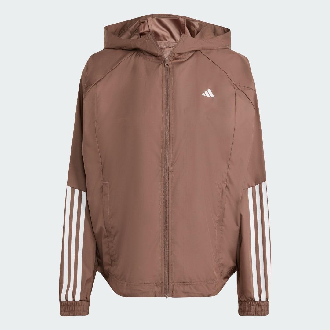 adidas Hyperglam Windbreaker in Brown Lyst UK