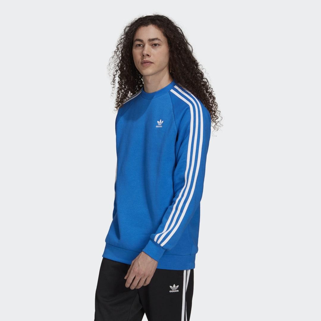 adidas Adicolor Classics 3-Streifen Sweatshirt in Blau für Herren | Lyst DE