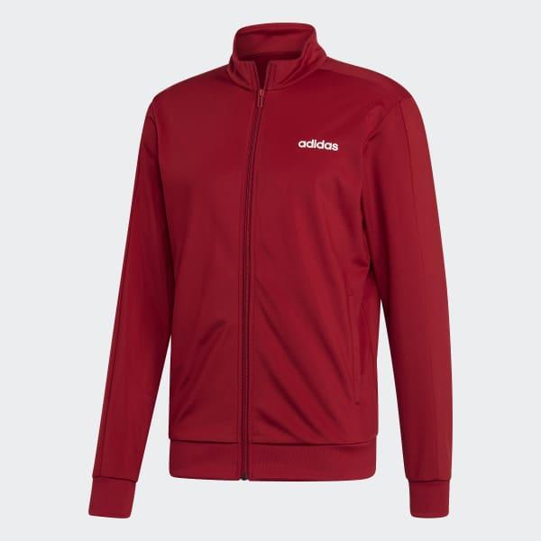 burgundy adidas suit