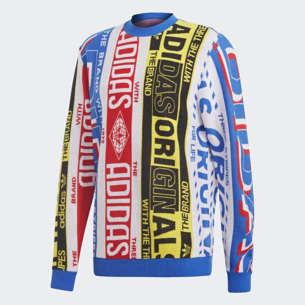 adidas multicolor sweater