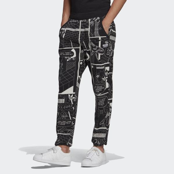 adidas Cotton R.y.v. Graphic Sweat Pants in Black for Men - Lyst
