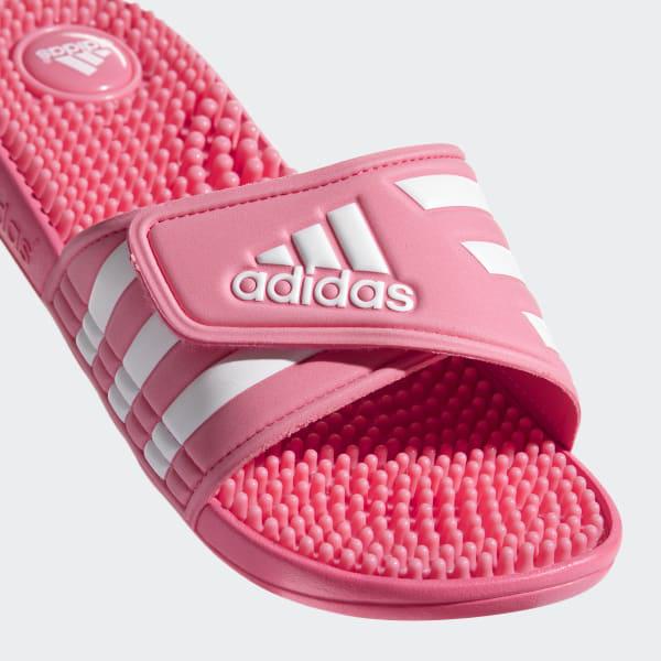 adidas Adissage, Unisex Adults' Beach & Pool Shoes in Chalk Pink/White ...