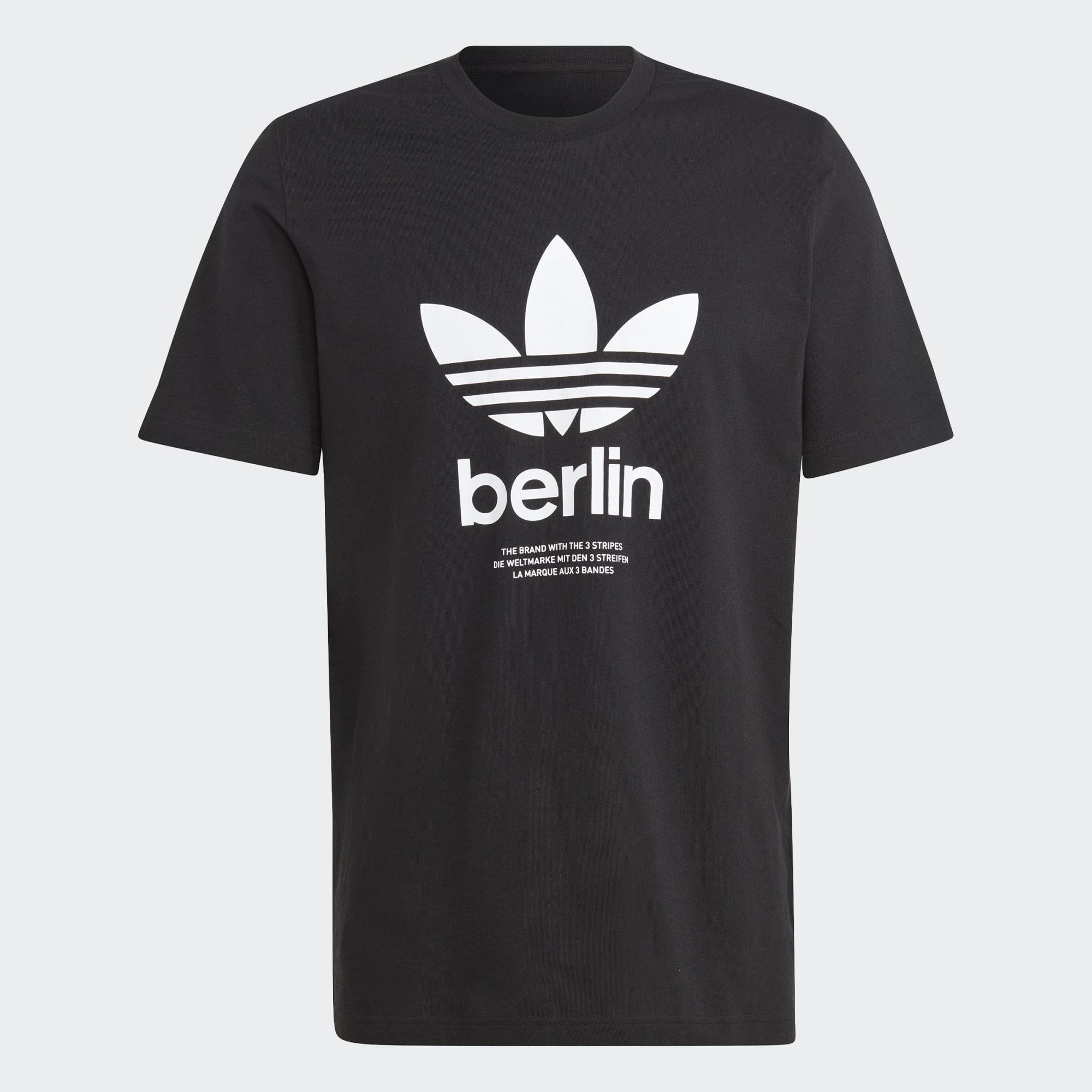 adidas Icone Berlin City Originals T shirt in Black for Men Lyst UK