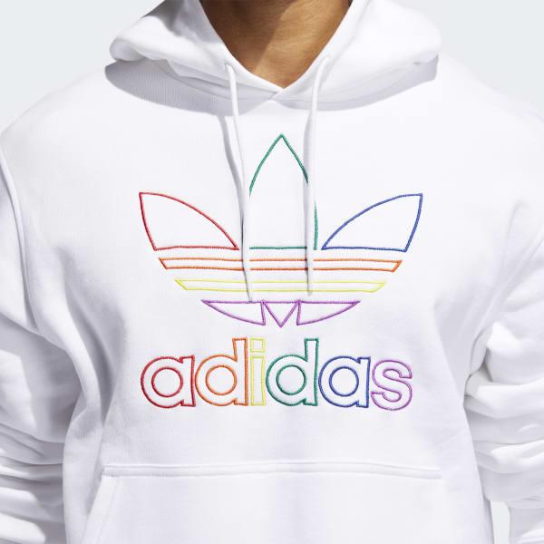 adidas trefoil pride hoodie