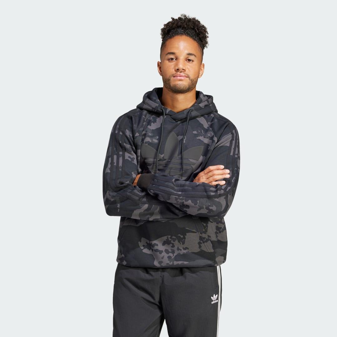 Adidas red cheap camo hoodie