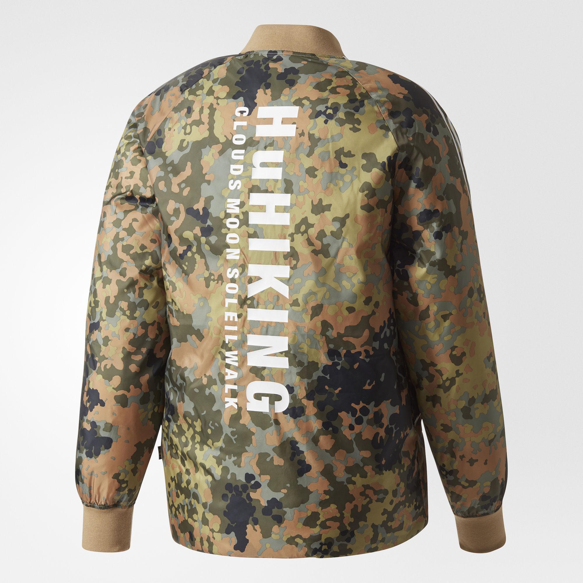 adidas Synthetic Pharrell Williams Hu Hiking Reversible Camo Sst Jacket in  Brown for Men | Lyst