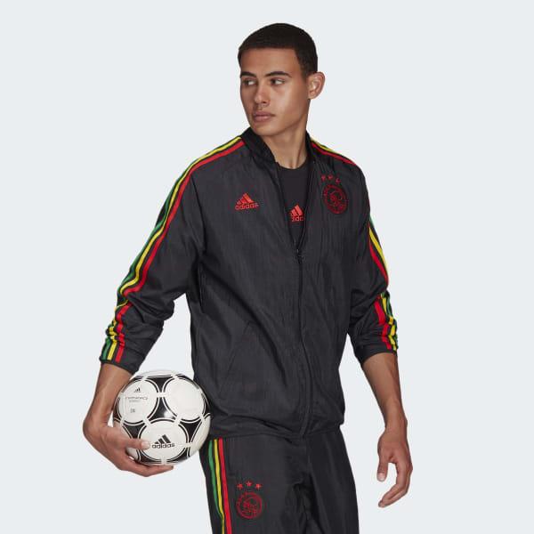 adidas Ajax Amsterdam Icons Woven Jacket in Black for Men - Lyst