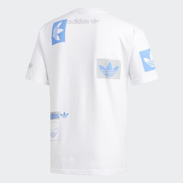 adidas multi logo tee