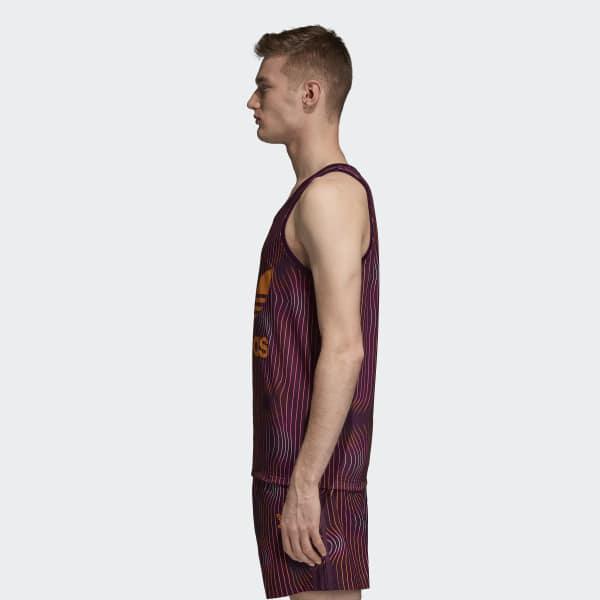 adidas warped stripes tank top