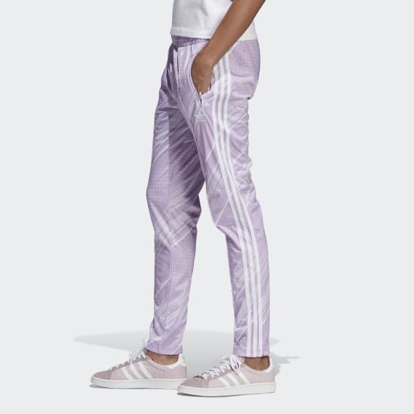 adidas sst track pants purple