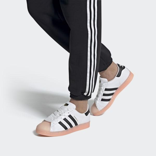 adidas Lace Superstar Shoes in White - Lyst