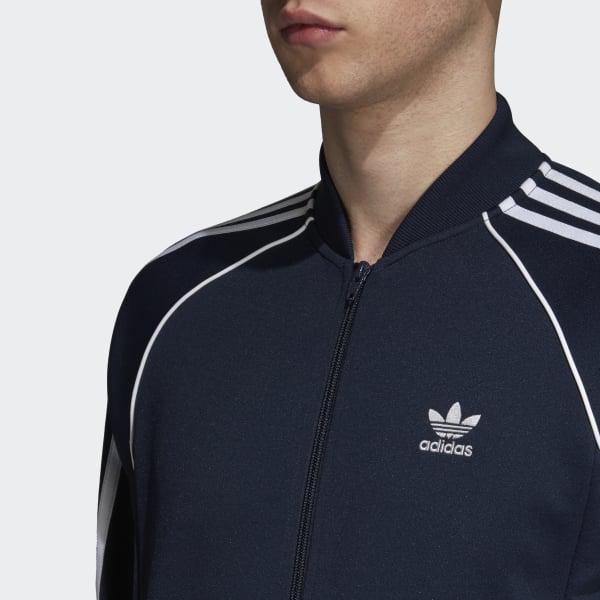 adidas sst track jacket navy blue
