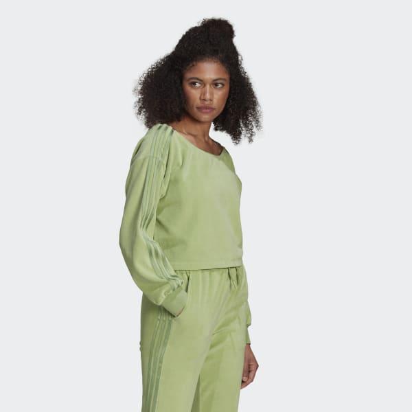 adidas green sweater women's
