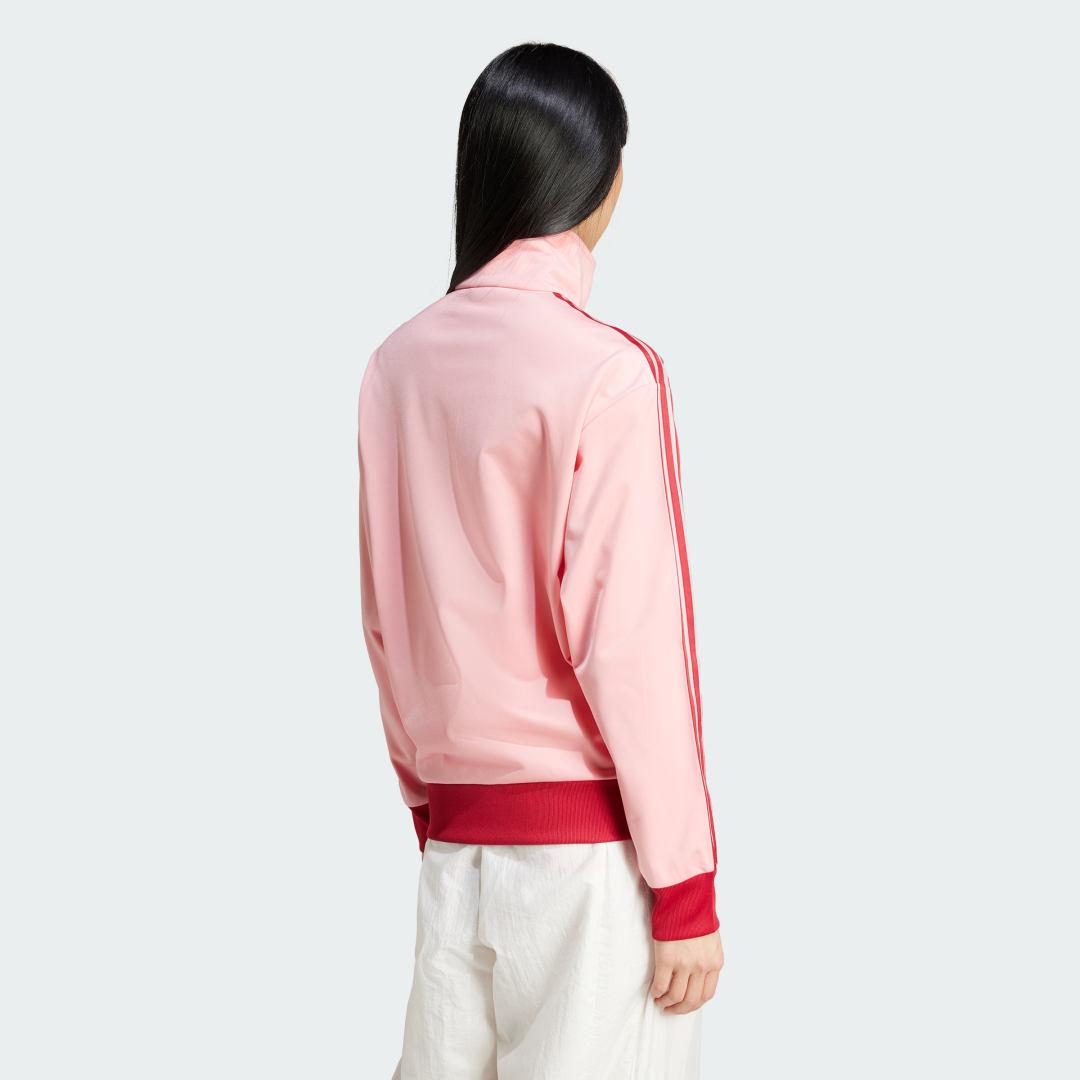 adidas Originals Firebird Badge Track Top in Pink | Lyst UK