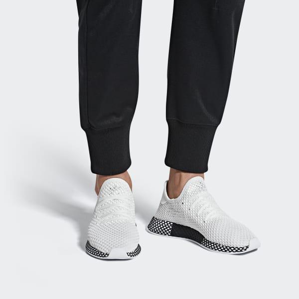 adidas white deerupt runner shoes