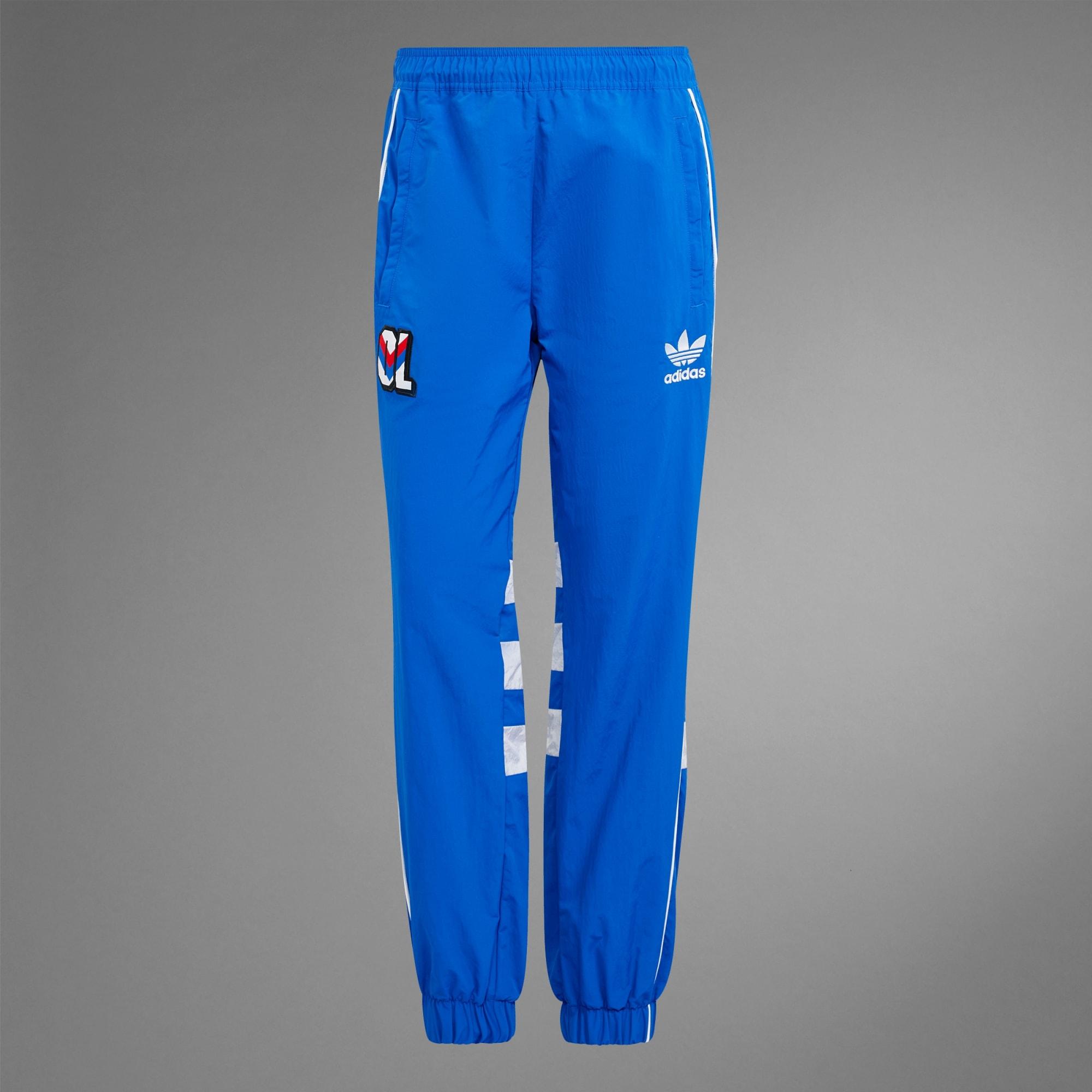 adidas Olympique Lyonnais 95 96 Originals Tracksuit Bottoms in Blue for Men Lyst UK