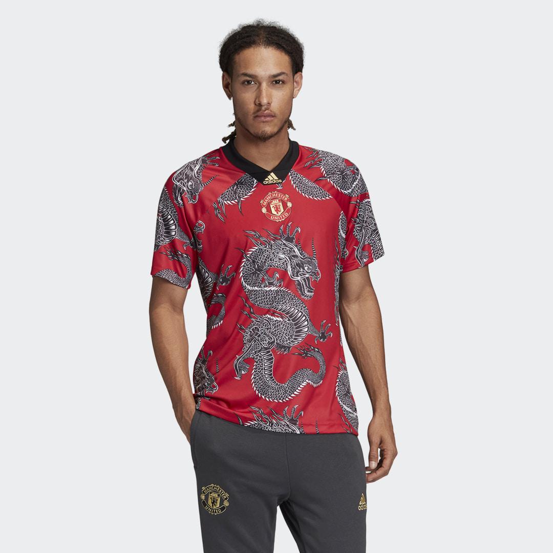 Maillot Manchester United CNY adidas pour homme en coloris Rouge | Lyst