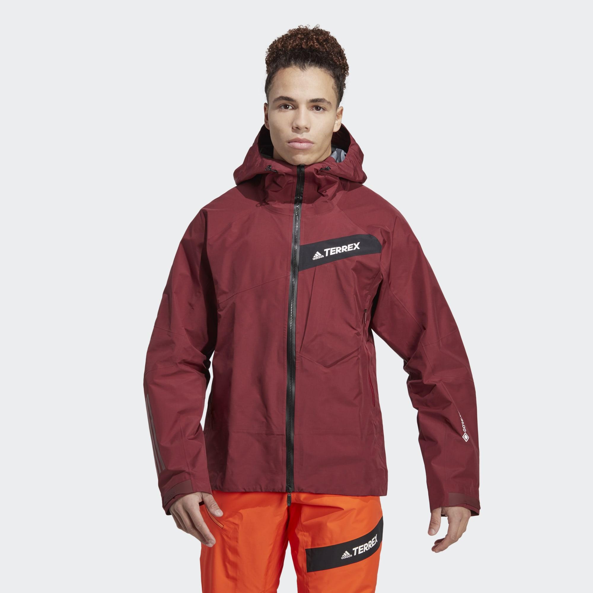 adidas Terrex Techrock Gore-tex Pro Jacket in Red for Men | Lyst UK