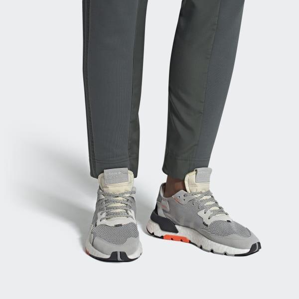 adidas nite jogger grey two solar orange