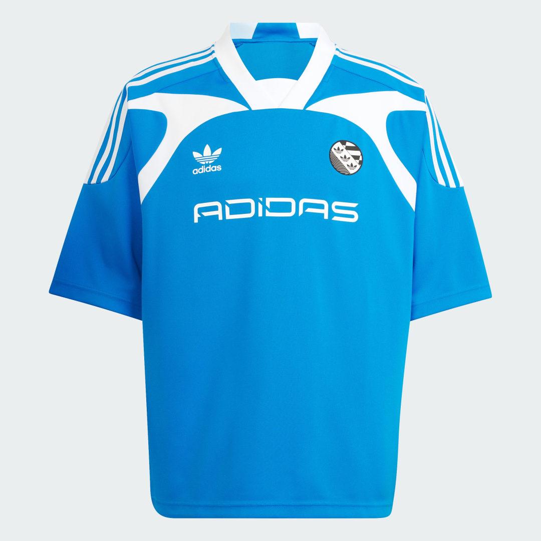 adidas Adilenium Oversized Short Sleeve Jersey in Blue for
