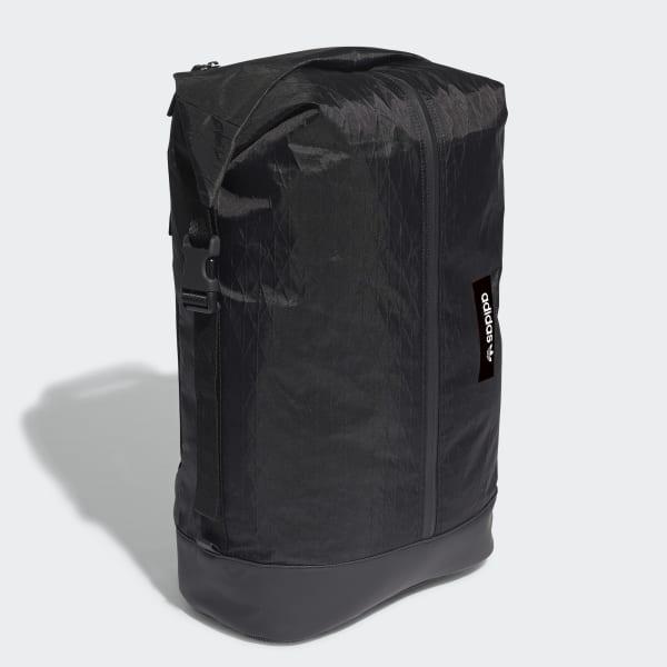 adidas Synthetic Future Roll-top Backpack in Black | Lyst