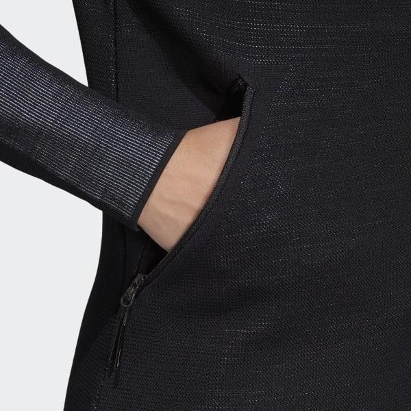 Adidas Synthetic Z N E Parley Hoodie In Black Lyst