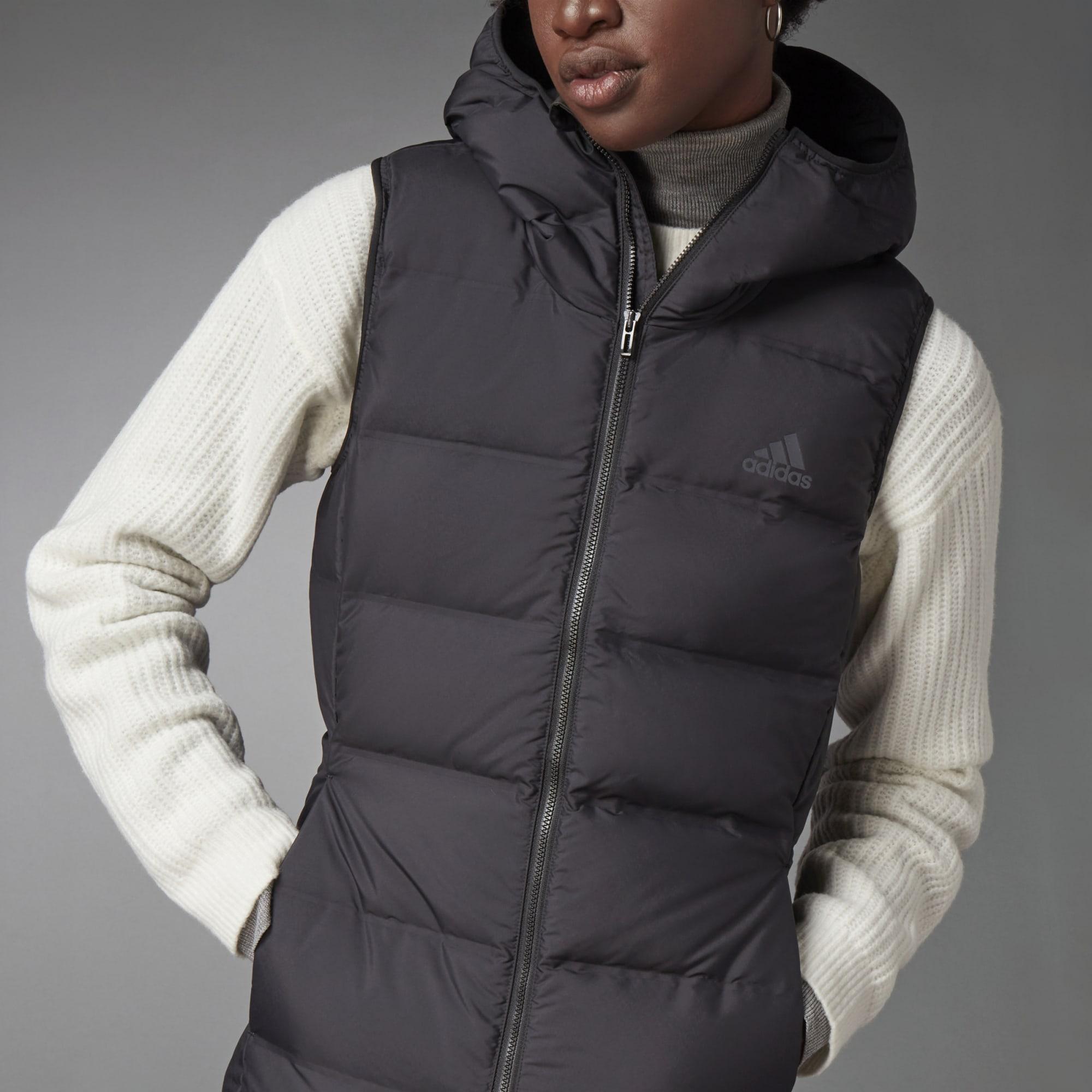 helionic down hooded vest