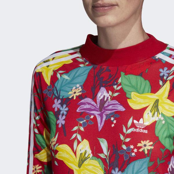 adidas graphic dress red