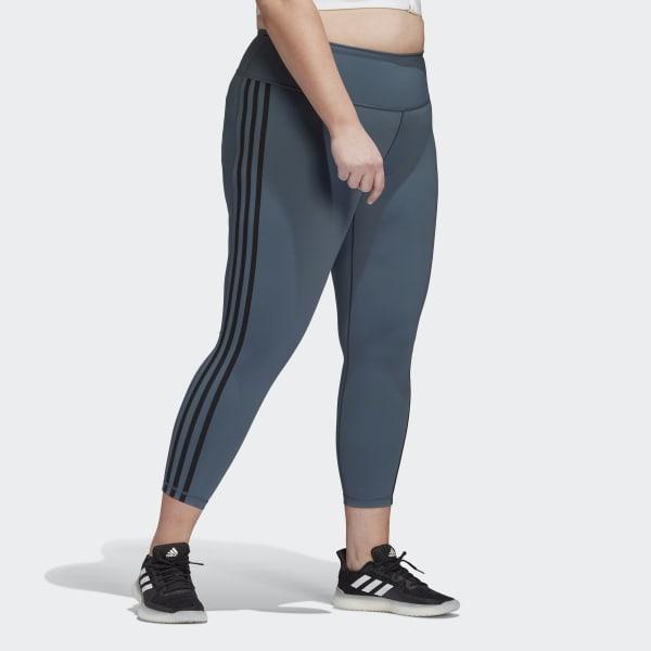 adidas Yoga Studio 7/8 Leggings (Plus Size) - Grey