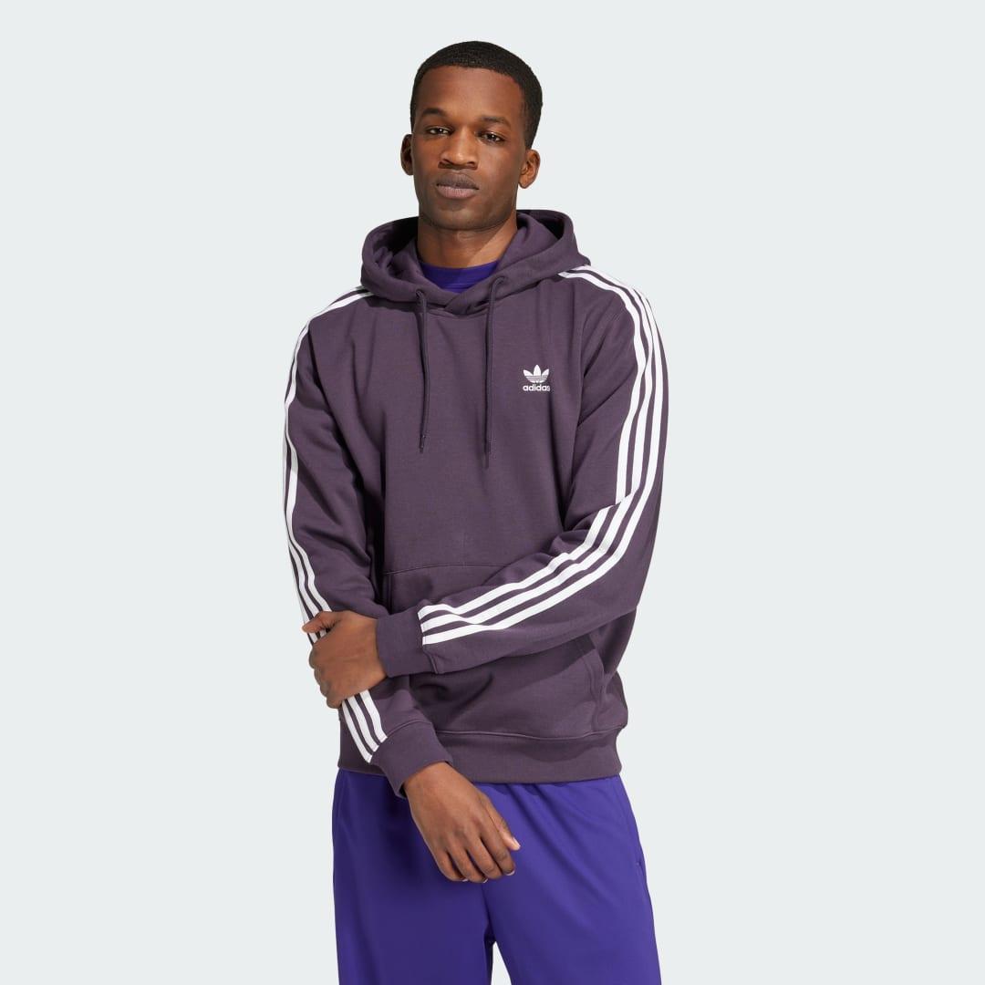 adidas Adicolor Classics 3-Stripes Hoodie in Purple for Men Lyst UK