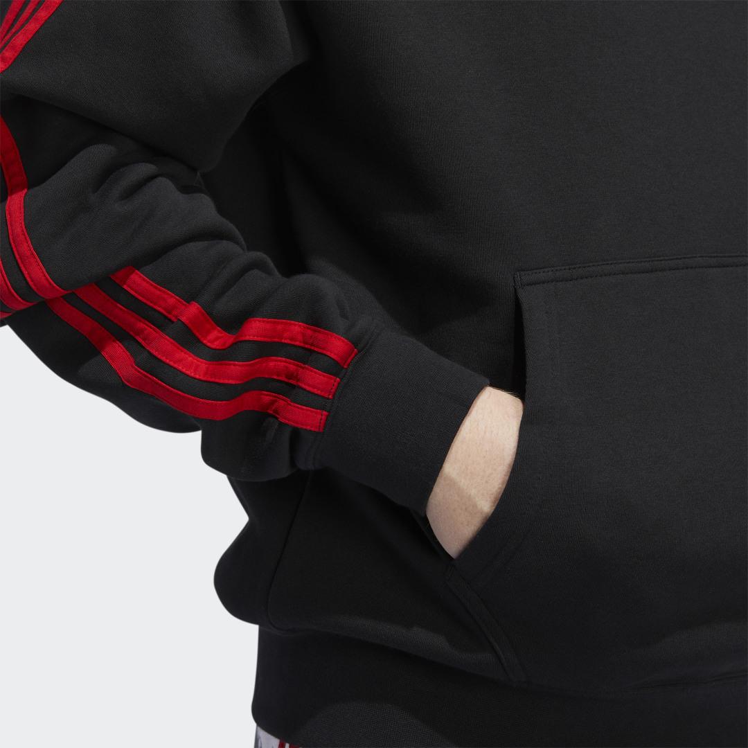 Sudadera con capucha Circle Trefoil 3 bandas adidas de hombre de color  Negro | Lyst