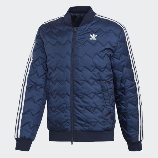 adidas Synthetic Sst Quilted Jacket in Blue for Men - Lyst