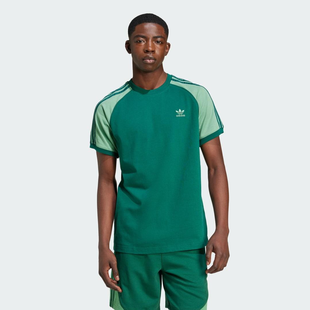 adidas originals ADICOLOR SST COLORBLOCK T-SHIRT 3色 adidas Adicolor Bold Colorblock T-Shirt | PacSun