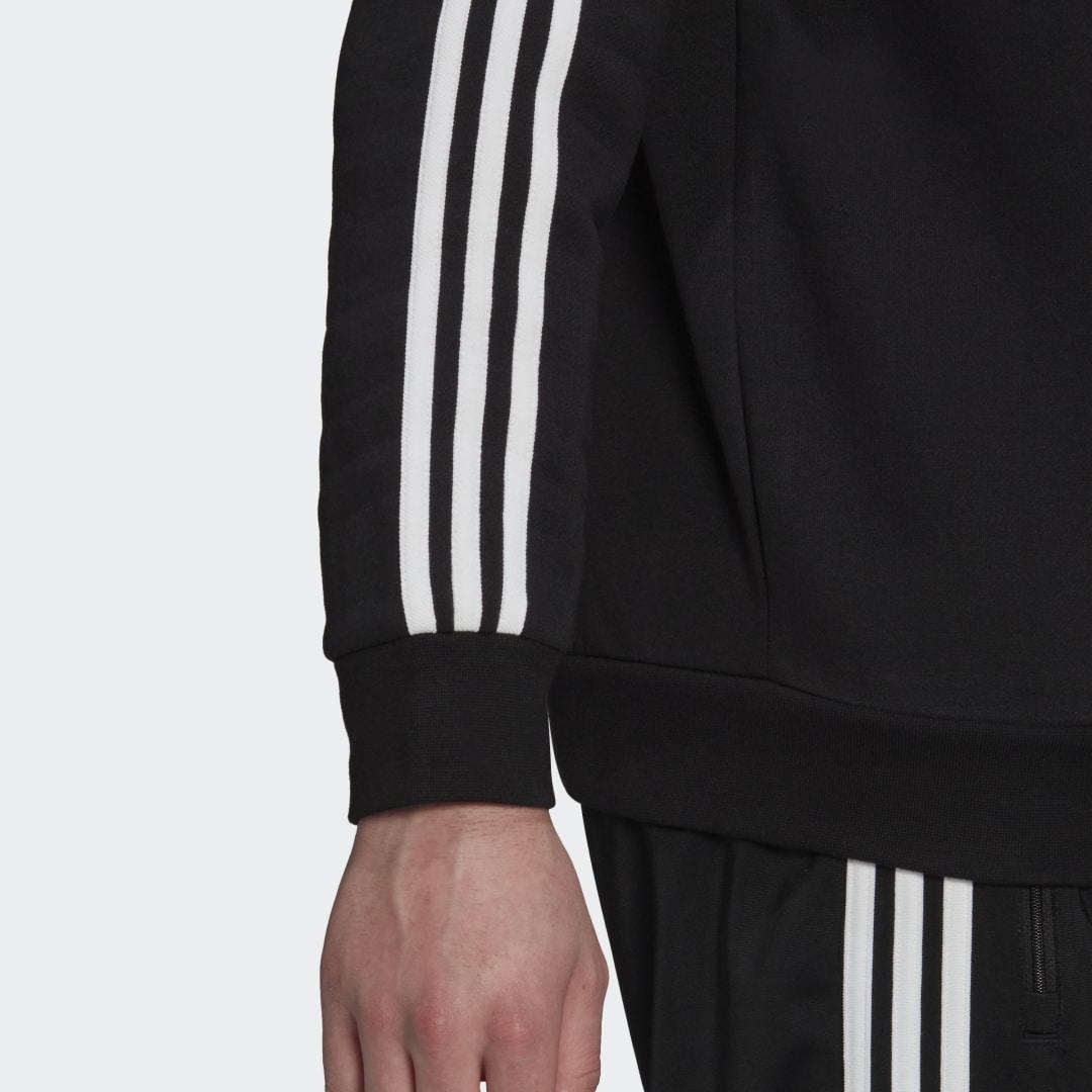 Sudadera cuello redondo Adicolor Classics 3 bandas adidas de Tejido  sintético de color Negro para hombre | Lyst