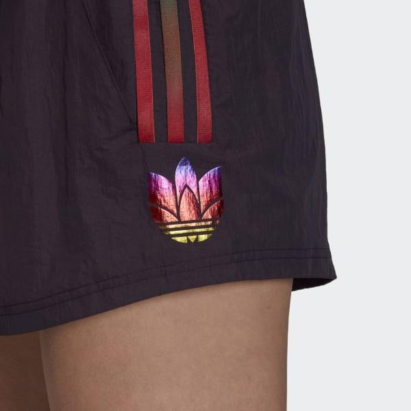 adidas Synthetic Adicolor 3d Trefoil Shorts in Black - Lyst