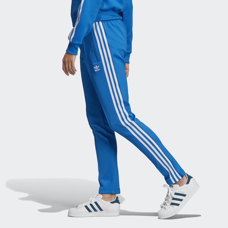adidas blue tracksuit bottoms womens