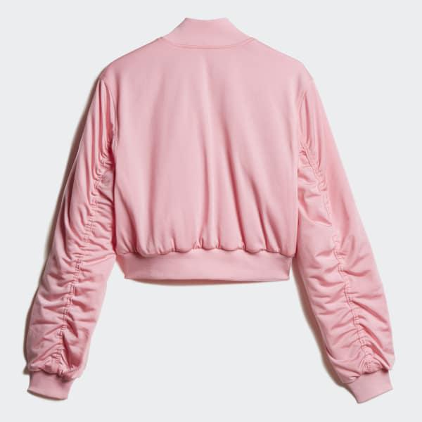 adidas bomber jacket womens pink