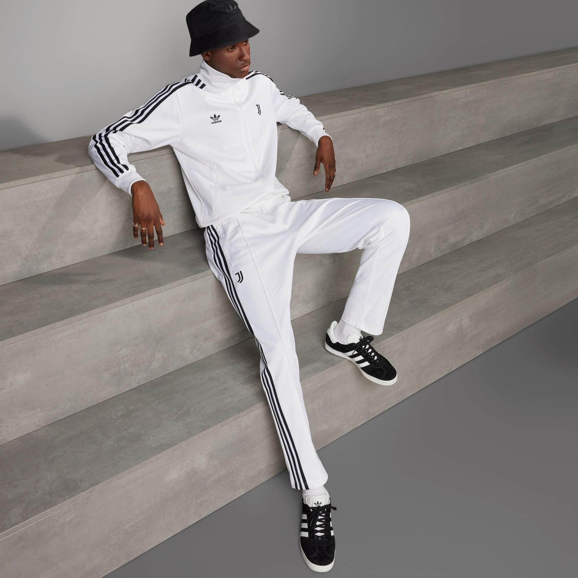 adidas Juventus Beckenbauer Track Top in White for Men | Lyst UK