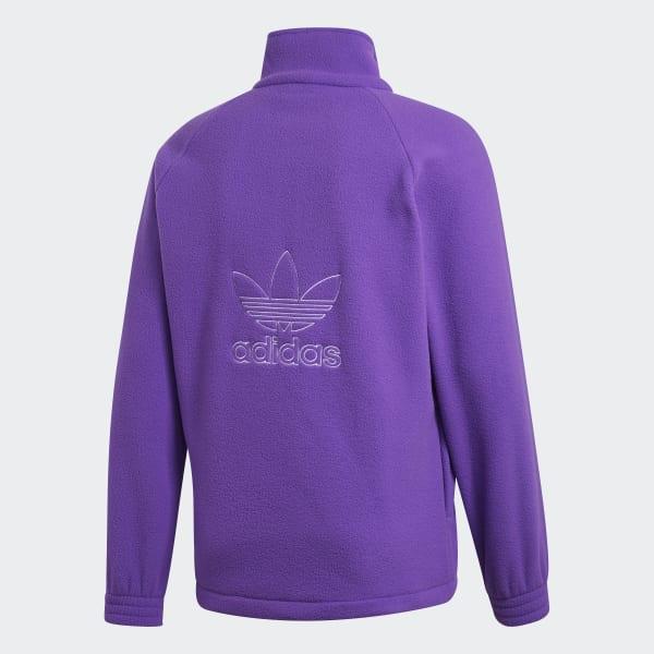 adidas Adicolor Polar Fleece Half-zip Sweatshirt in Purple for Men 