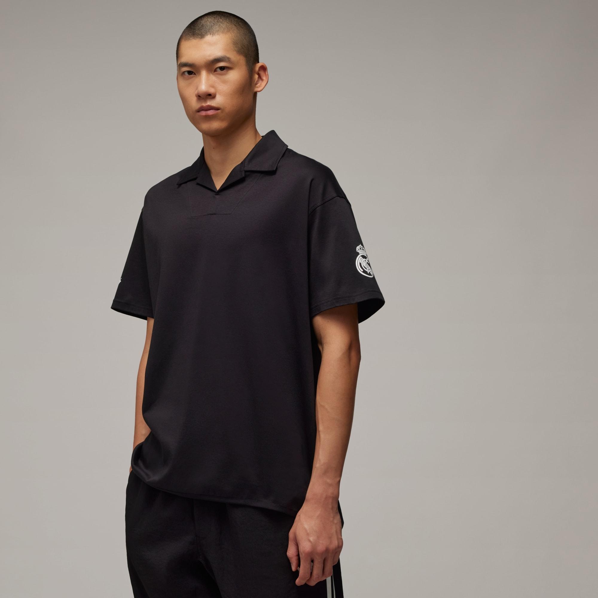 adidas Y-3 Real Madrid Travel Short Sleeve Polo Shirt in