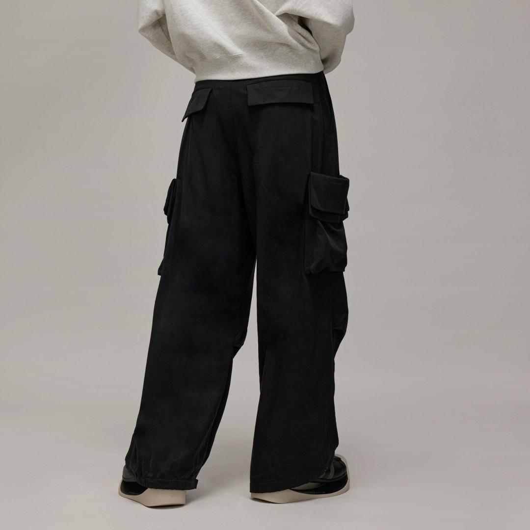 adidas Y 3 Washed Twill Cargo Trousers in Black Lyst UK