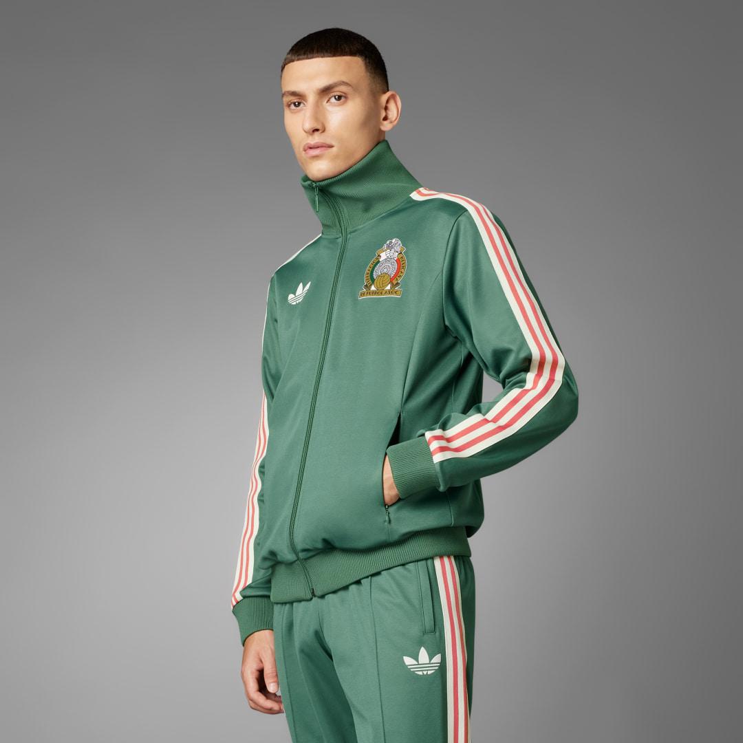 adidas Mexico Beckenbauer Track Top in Green | Lyst UK