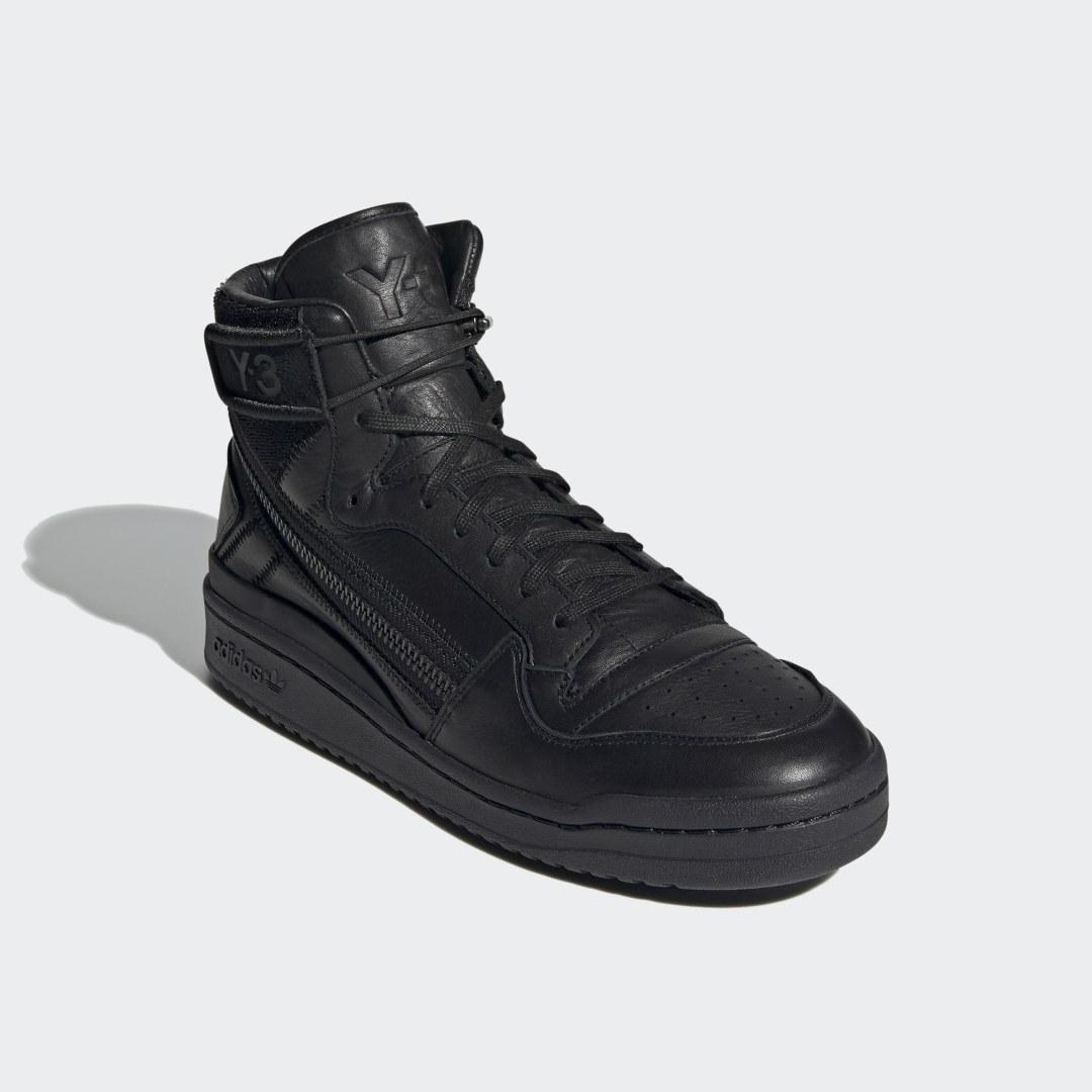 adidas Y-3 Forum Hi Og in het Zwart 