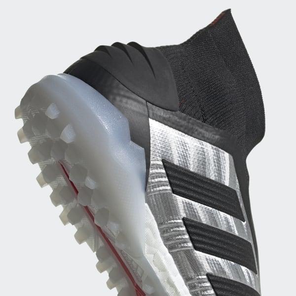 adidas Rubber Predator Tan 19+ Turf Shoes in Silver (Metallic) - Lyst