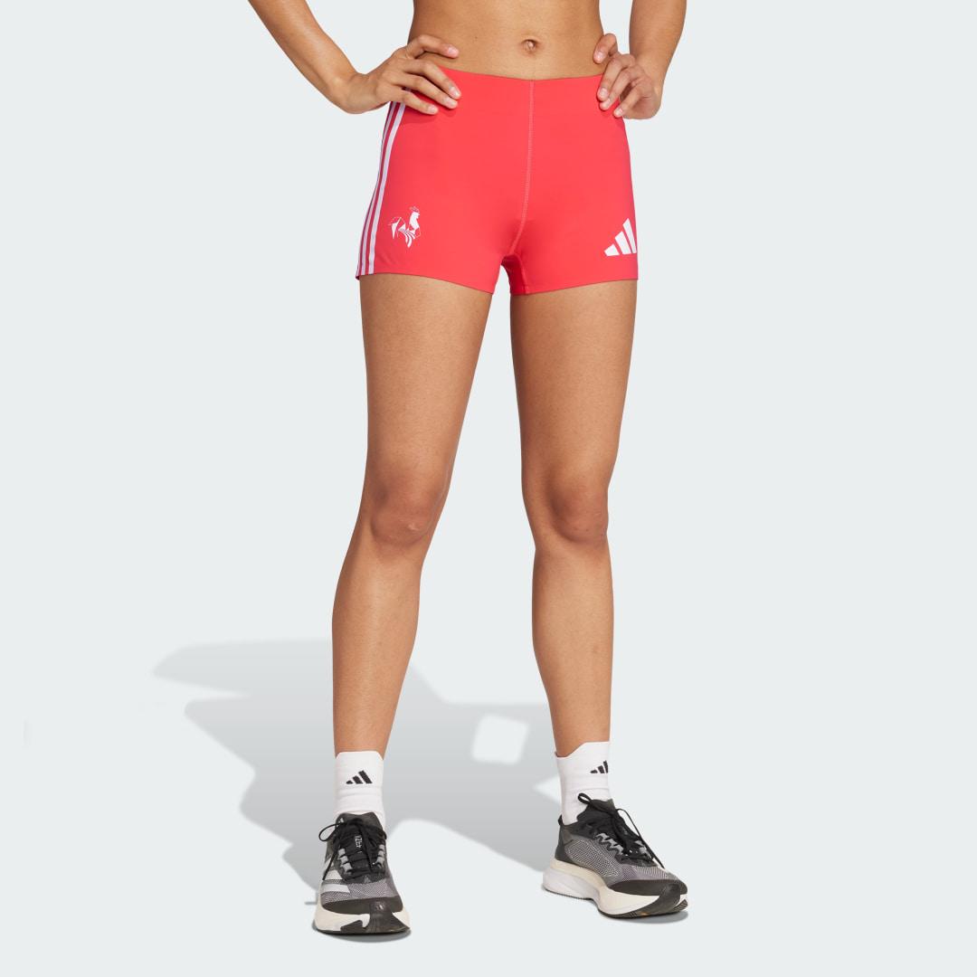 Damen-Kurze Hosen und Shorts von adidas in Rot Lyst DE