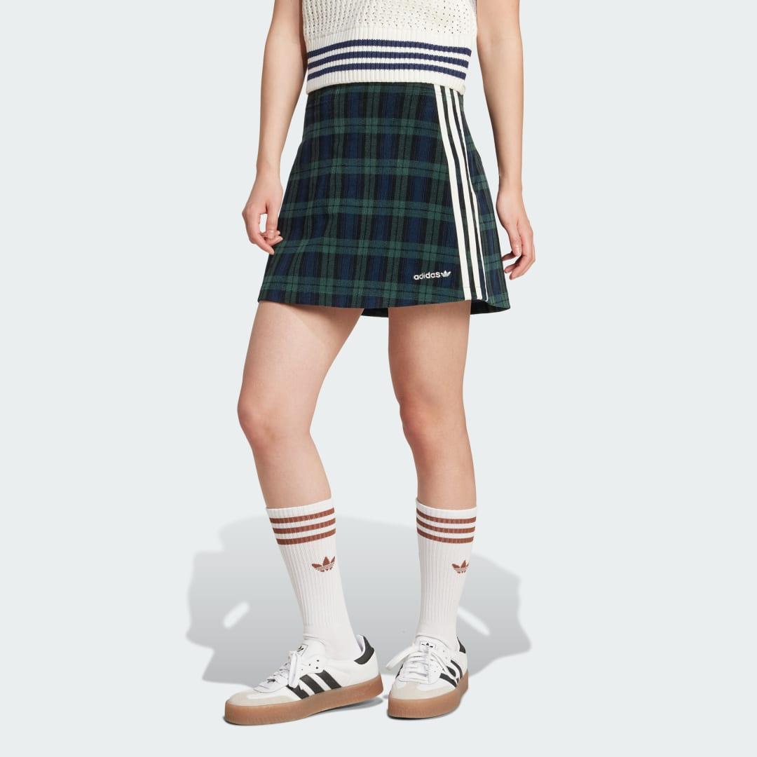 adidas Tartan Plaid Mini Skirt in Blue Lyst UK