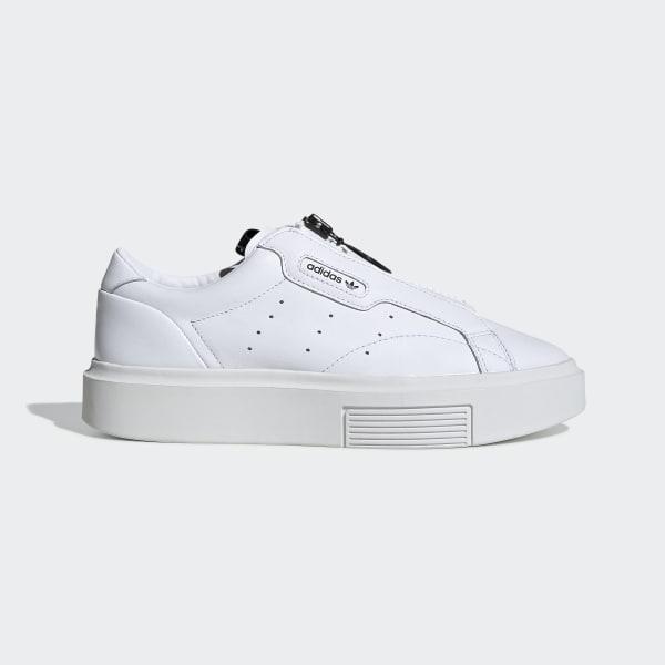 sleek adidas white