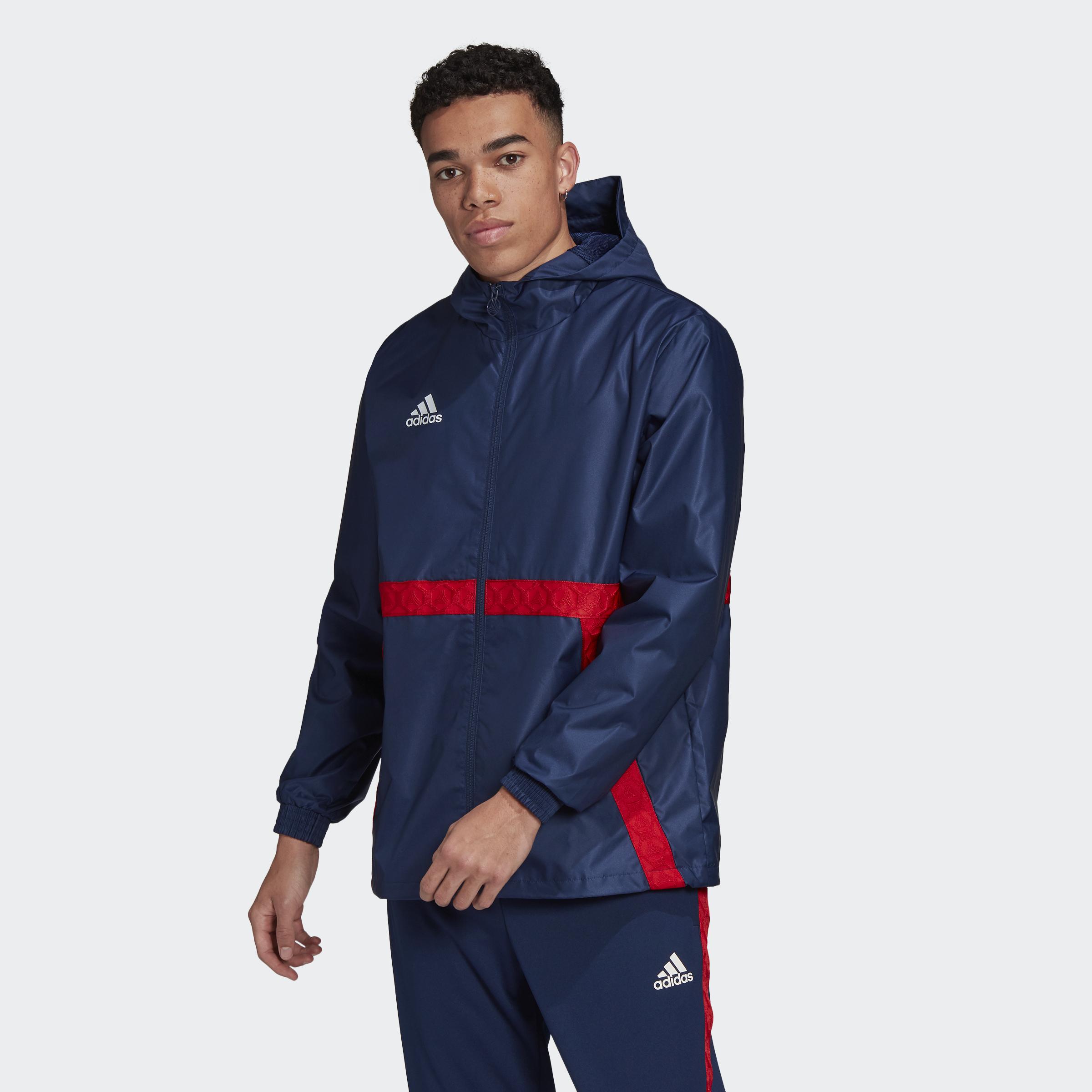 tan adidas jacket