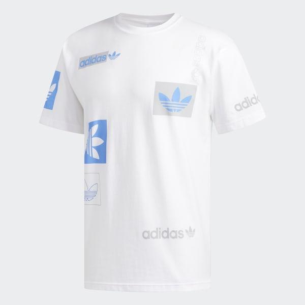 adidas multi logo tee